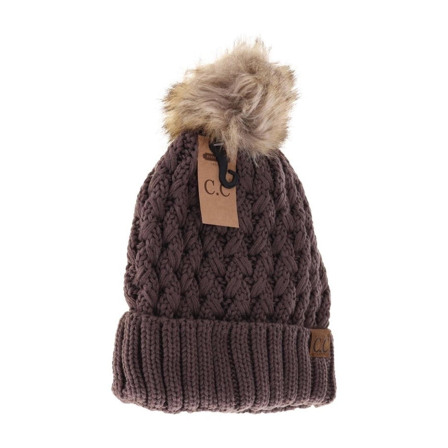 Allie Brown Knit C.C Beanie