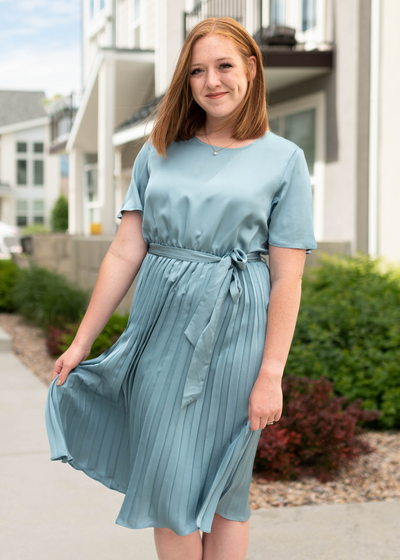 French blue dress