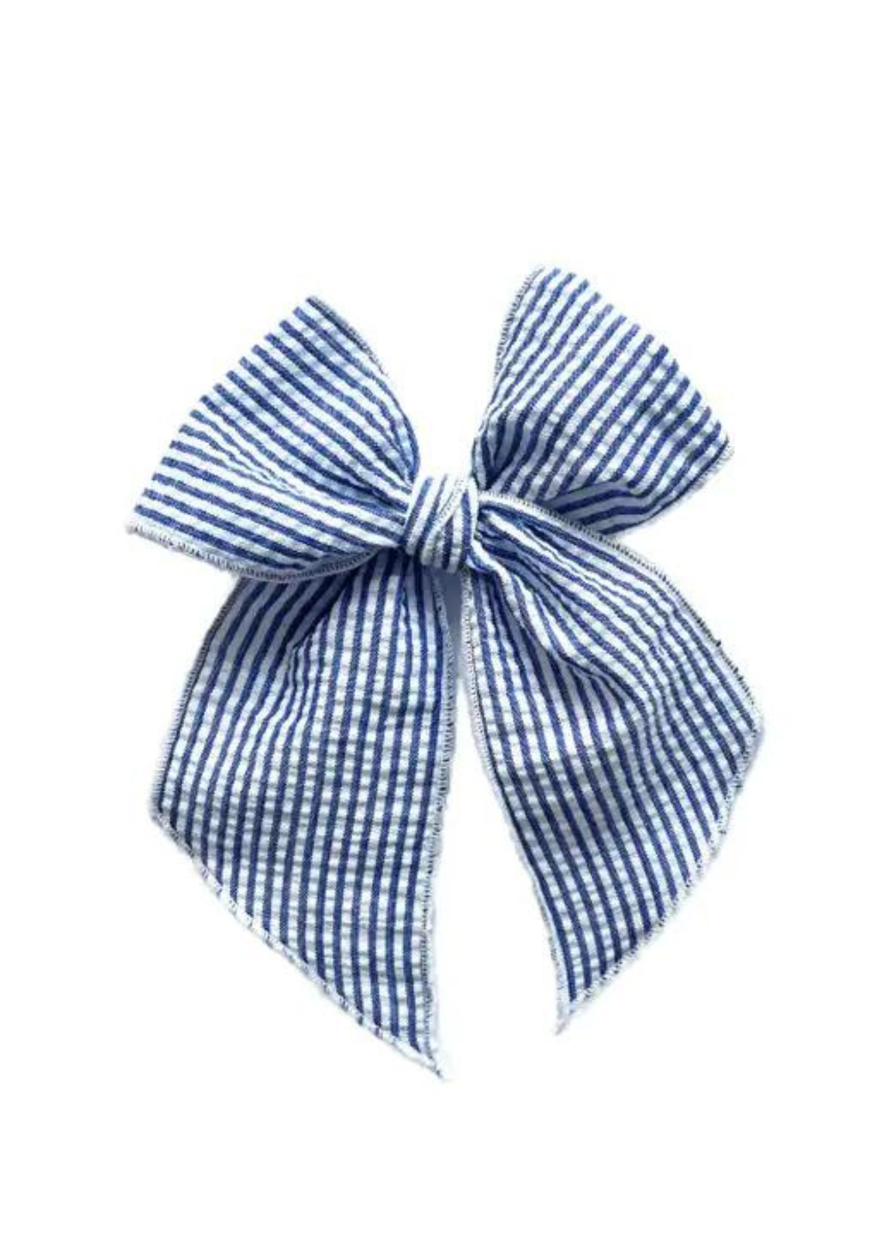 Elle Blue Stripe Bow