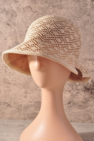 Andi Cream Knit Bucket Hat