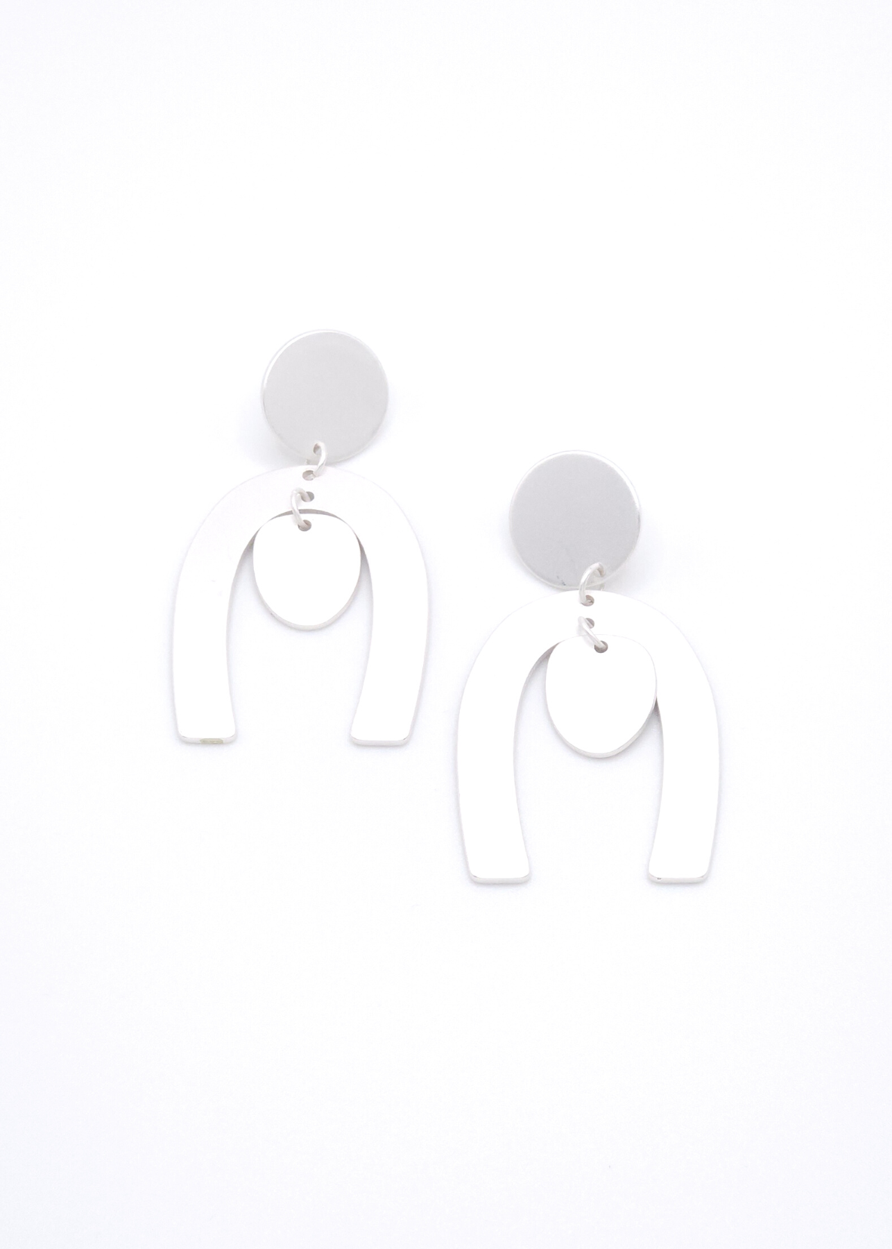 Dream Silver Arch Earrings