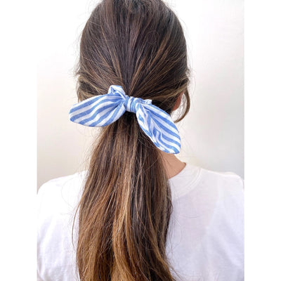 Melbourne 2pc Denim Bow Scrunchie Set