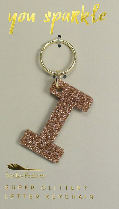 Lucky Feather Glitter Letter