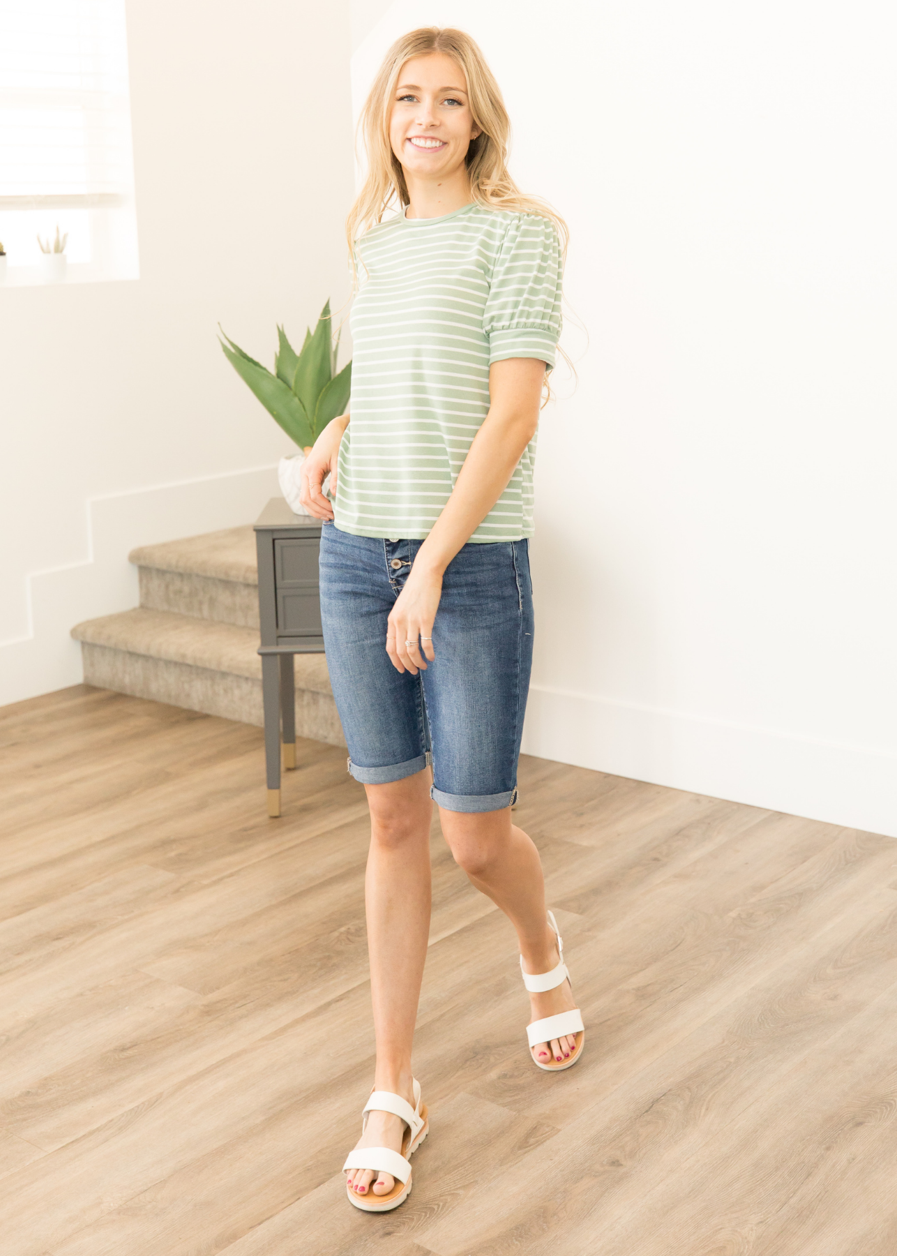 Karly High Rise Bermuda Shorts