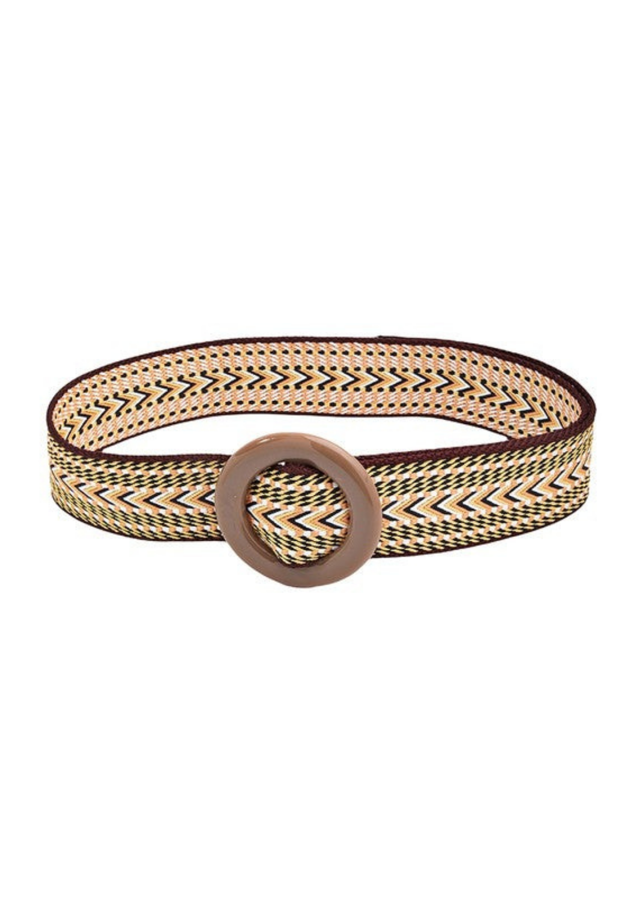 Tatum Khaki Braided Boho Belt