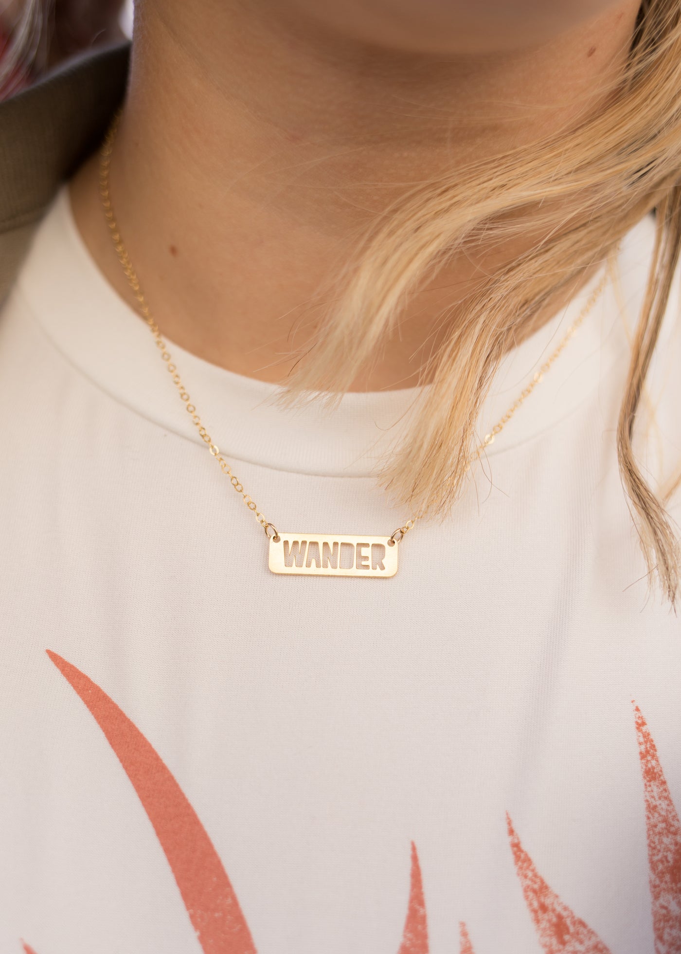 Wander Gold Bar Necklace