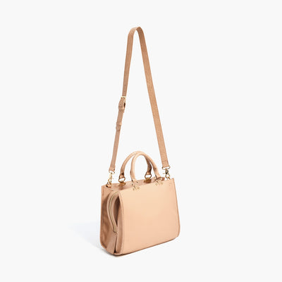 Delphia Nude Satchel Handbag