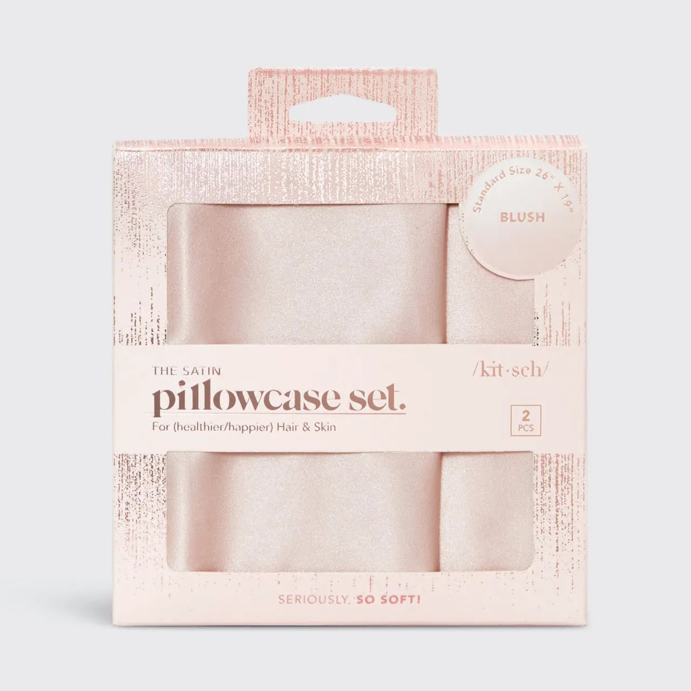 Haven Blush Satin Pillowcase Set