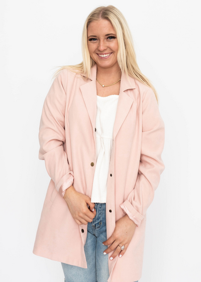 Blush blazer