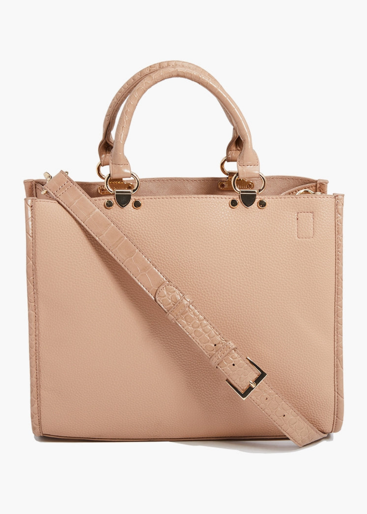 Delphia Nude Satchel Handbag