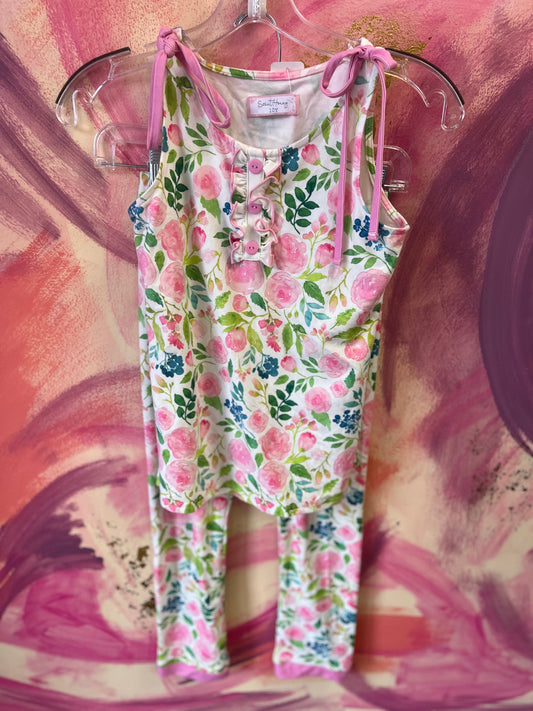 (Size 10) Sweet Honey Floral PJ Set