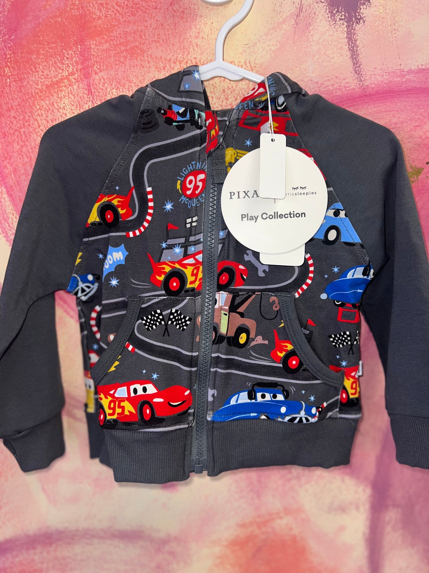 (12-18M) NWT Little Sleepies Cars Jacket