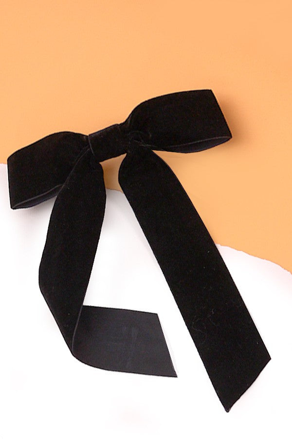 Narissa Black Velvet Bow