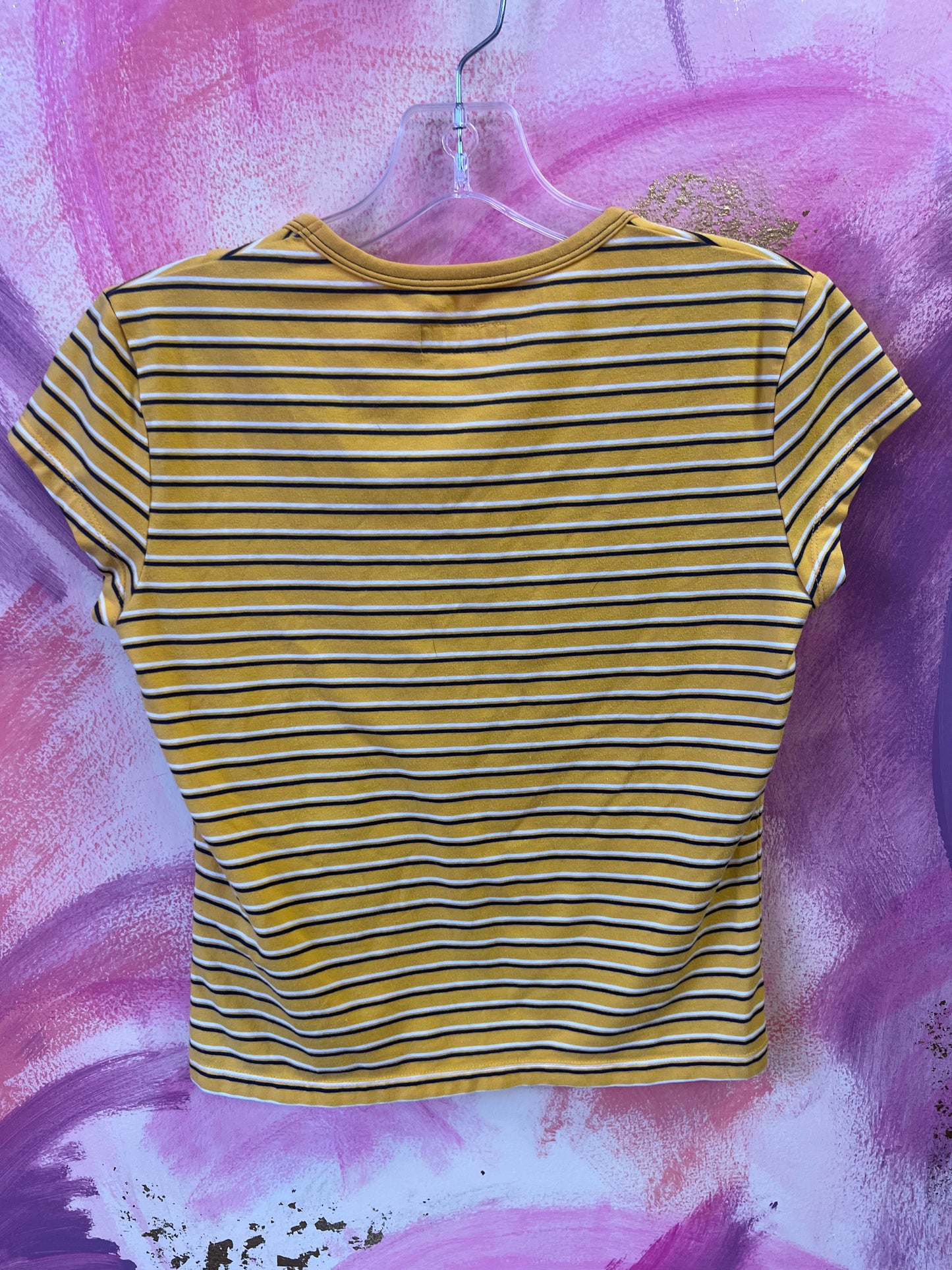 (Large) Stripped Yellow Top