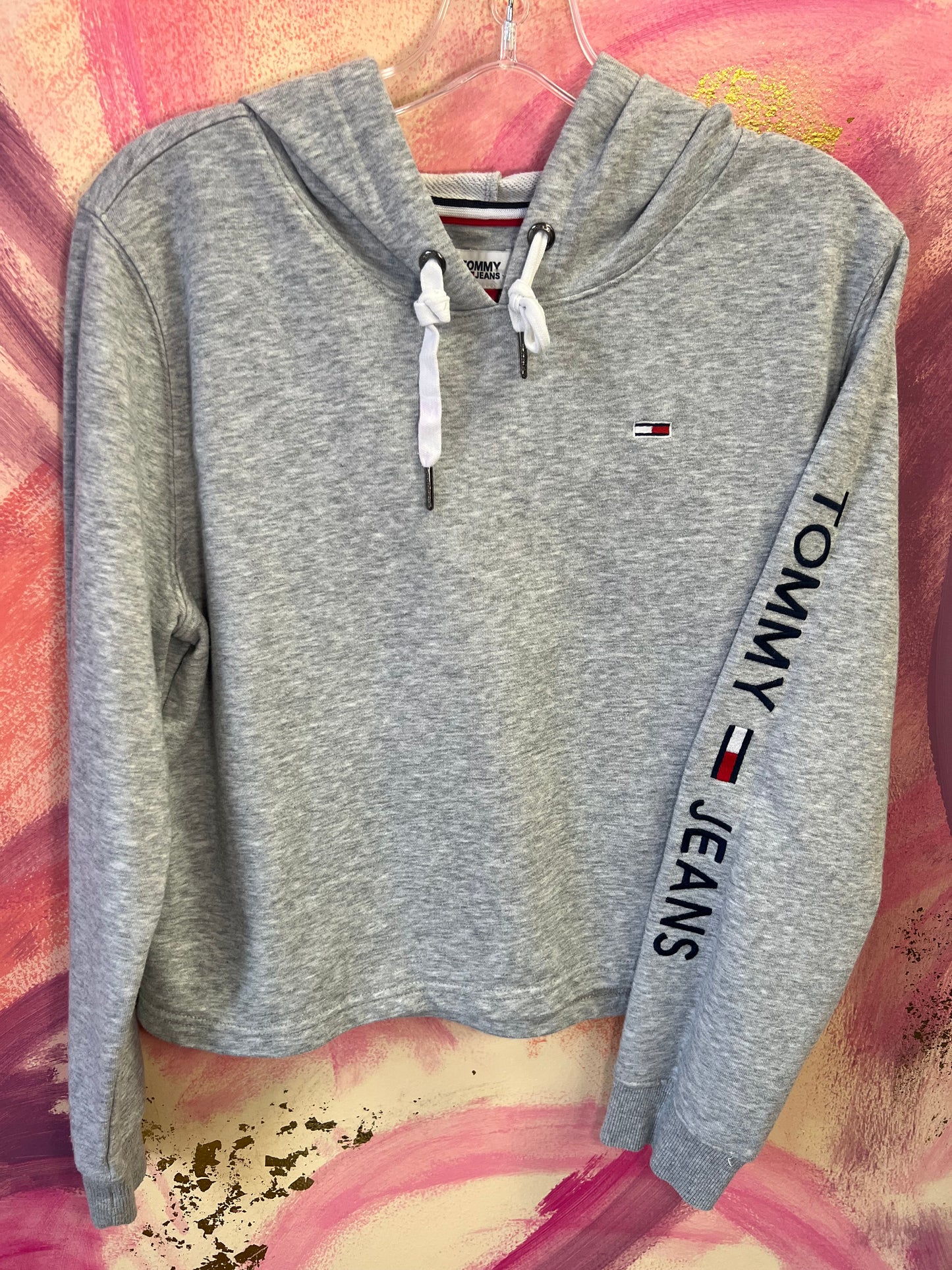 (Medium) Cropped Tommy Jeans Sweatshirt