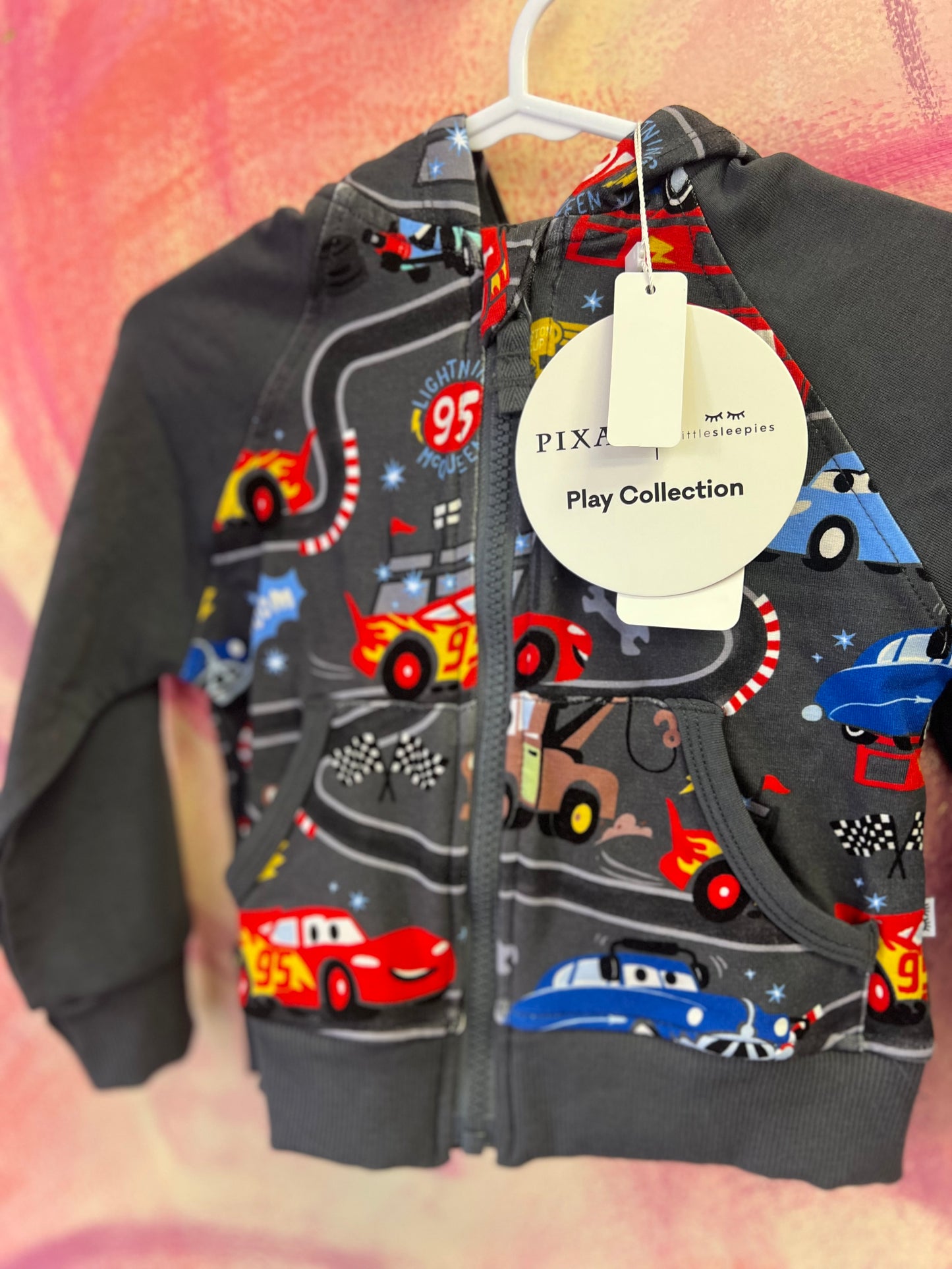 (12-18M) NWT Little Sleepies Cars Jacket