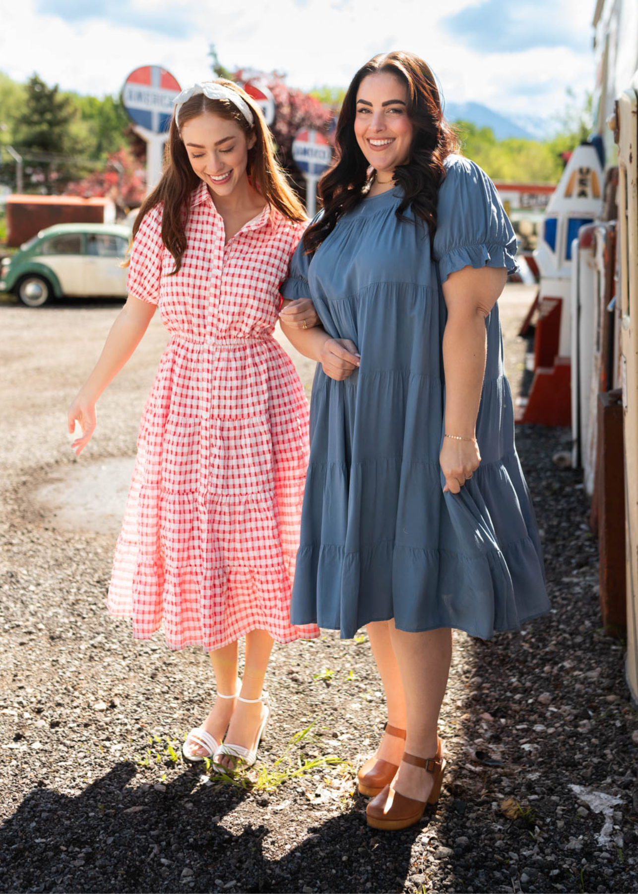 Rachel Navy Tiered Dress