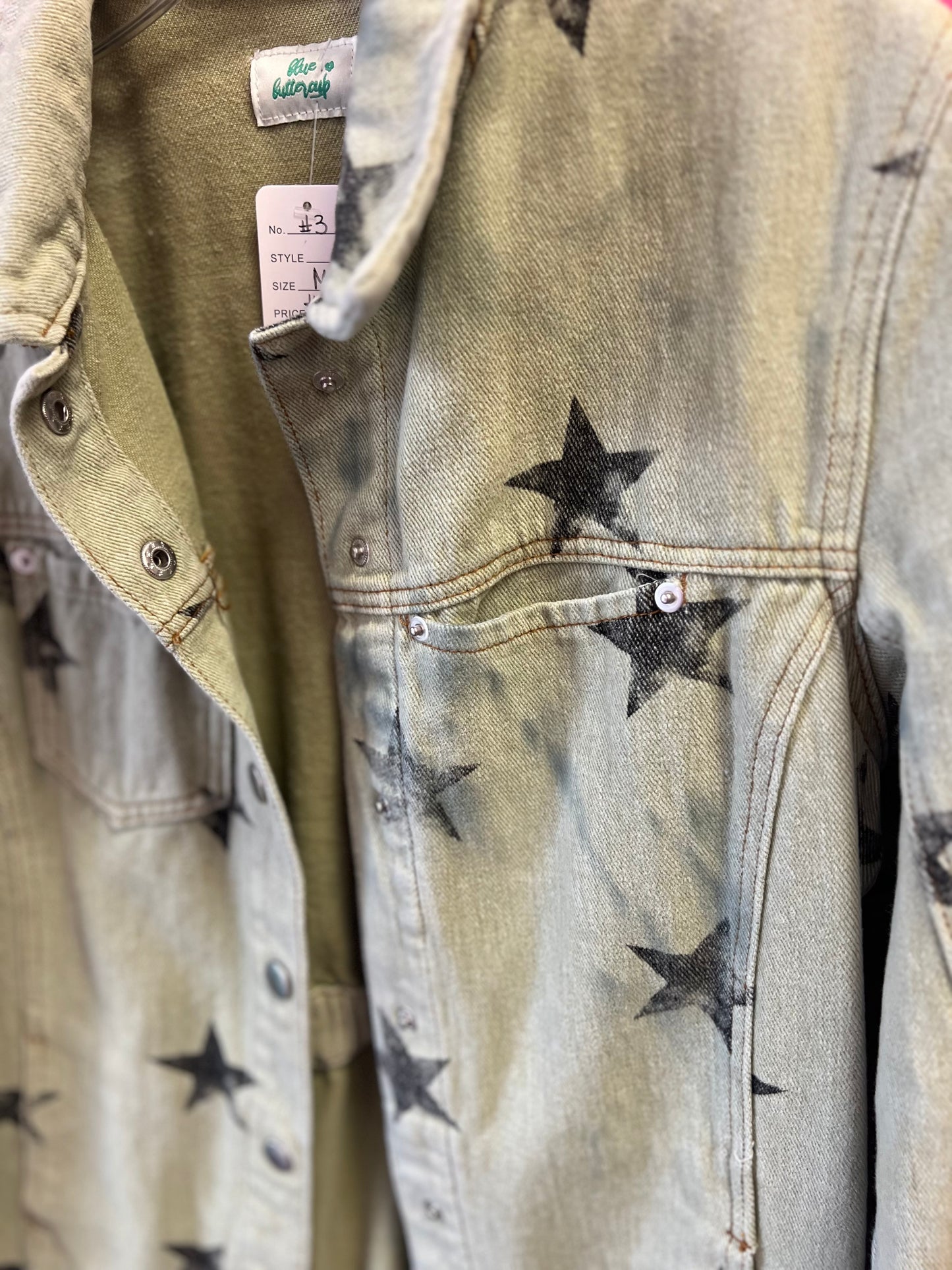 (MEDIUM) Blue Buttercup Denim Jean Jacket