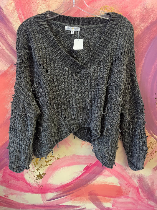 (SMALL) Distressed Slouchy Sweater