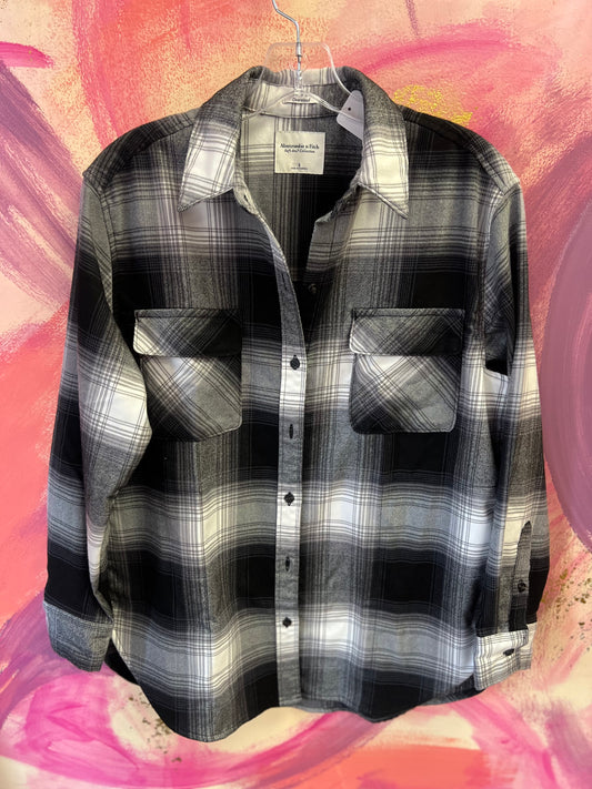 (SMALL) Abercrombie Oversized Boyfriend Flannel