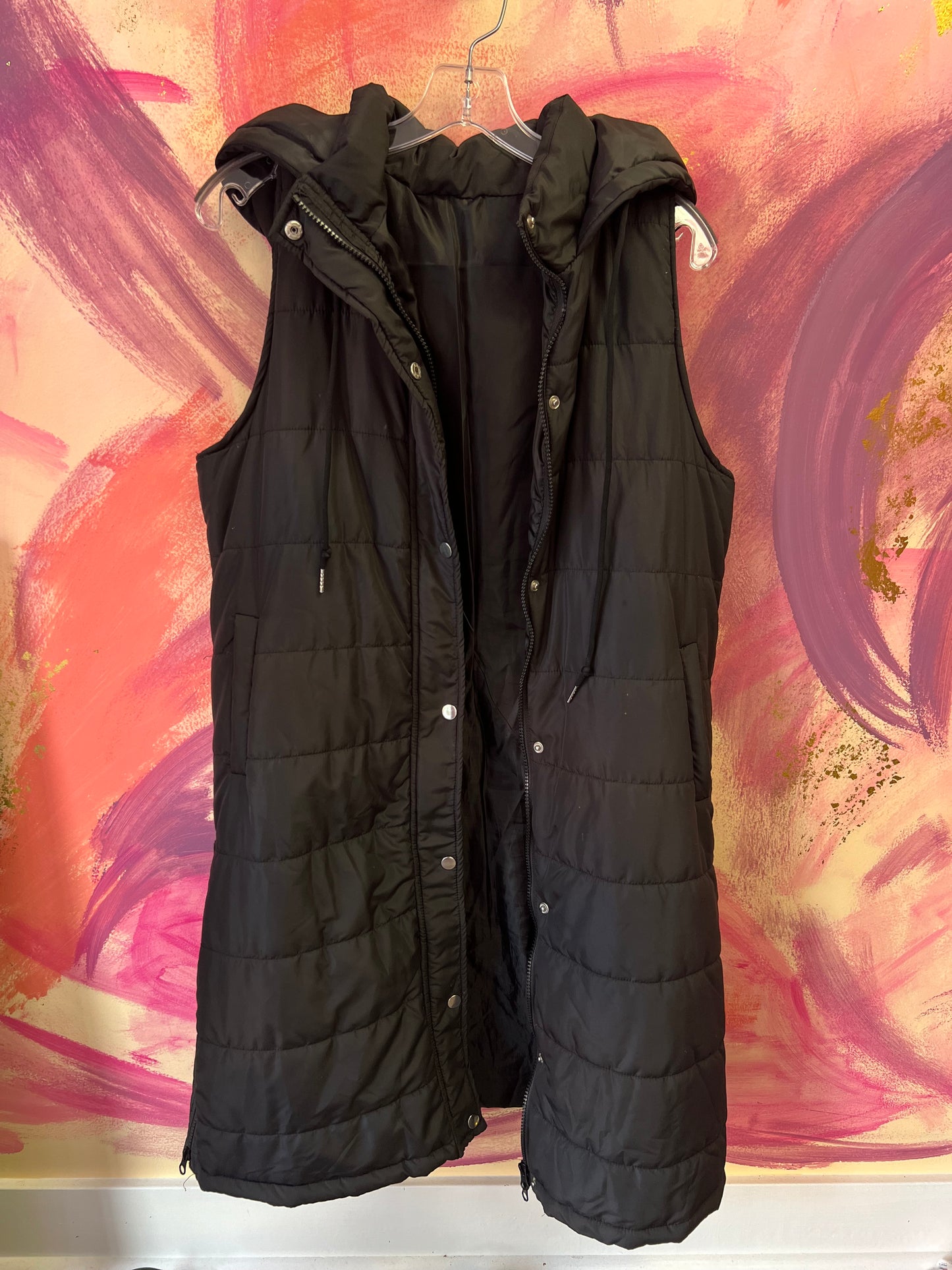 (SMALL) Long Black Vest