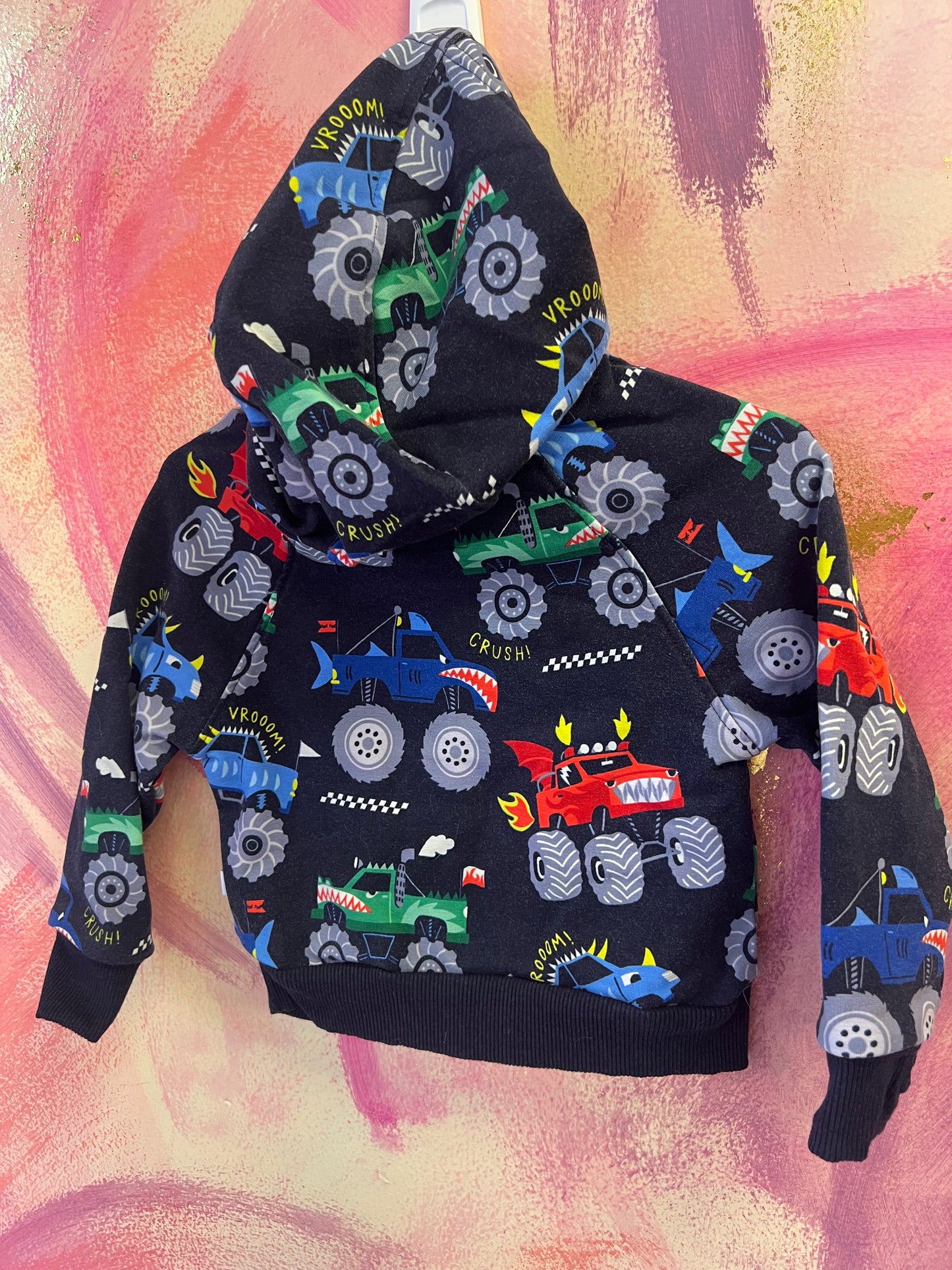 (12-18M) Little Sleepies PLAY Collection Monster Truck Hoodie
