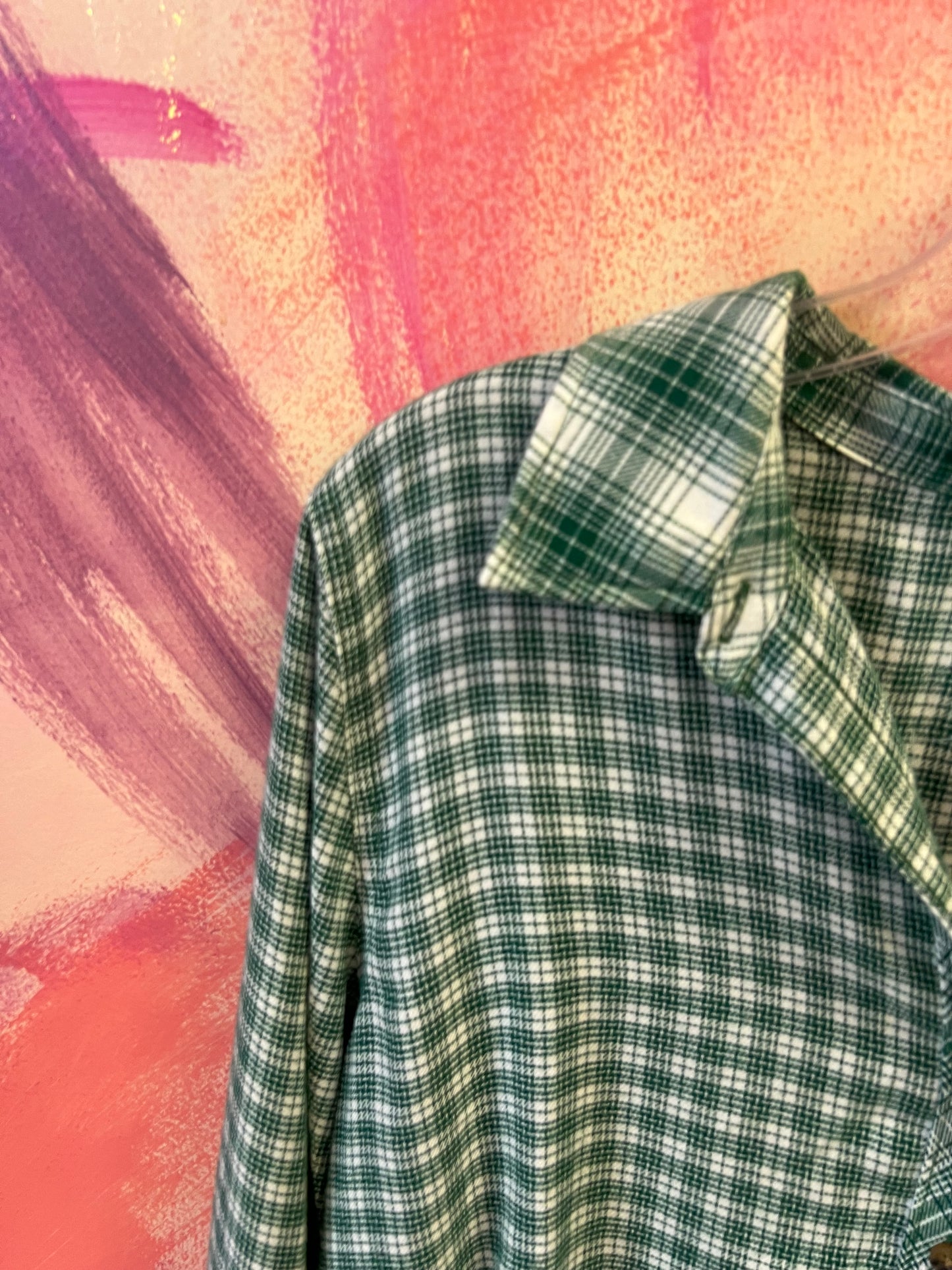 (Large) Green Flannel