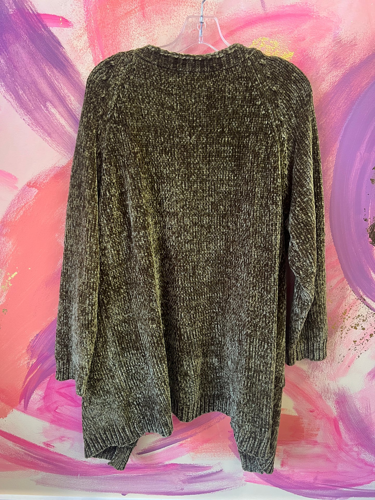 (XXL) Chenille Like Cardigan