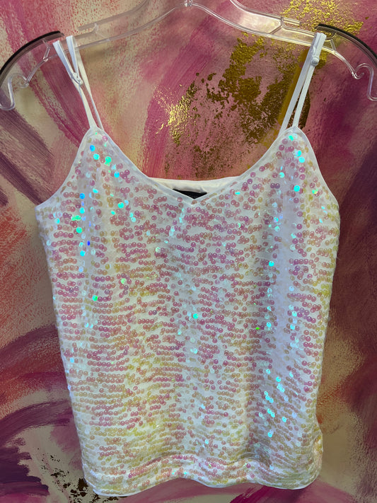 (XS) Vince Camuto Sequin Tank Top