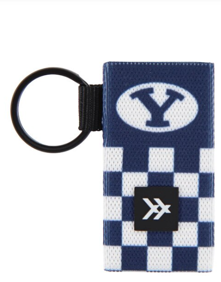 Thread Wallets BYU Checkered Lip Balm Holder