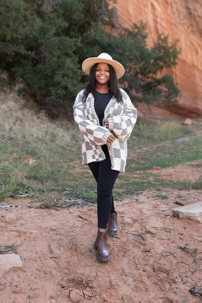 Sherri Mocha Cardigan