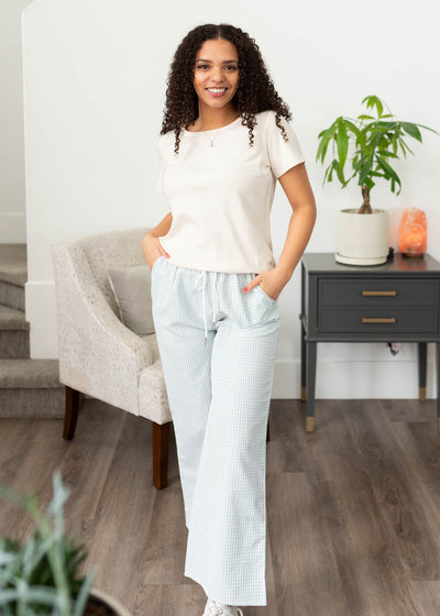 Dalia Light Blue Stripe Pants