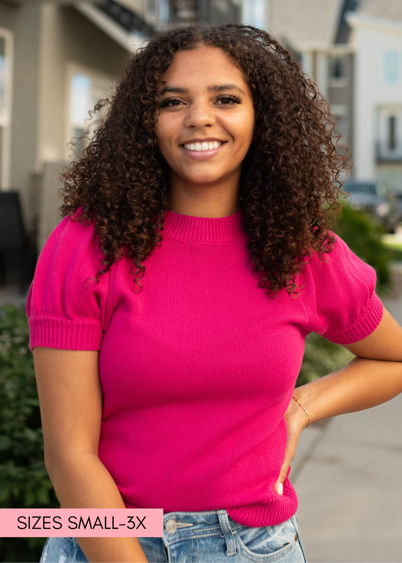 Eliza Fuchsia Top