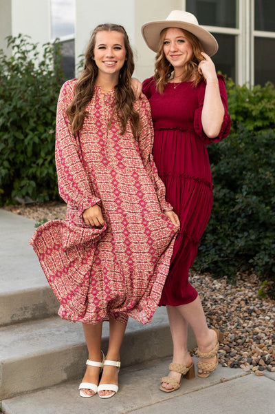 Elysia Deep Red Dress