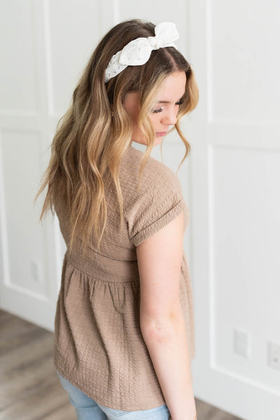 Everleigh Taupe Knit Top