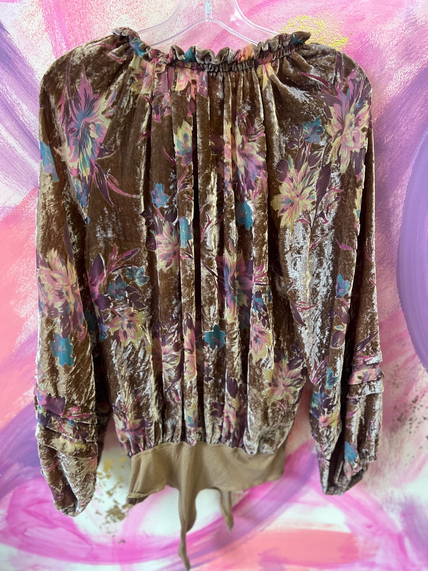 (MEDIUM) Crushed Velvet Bodysuit