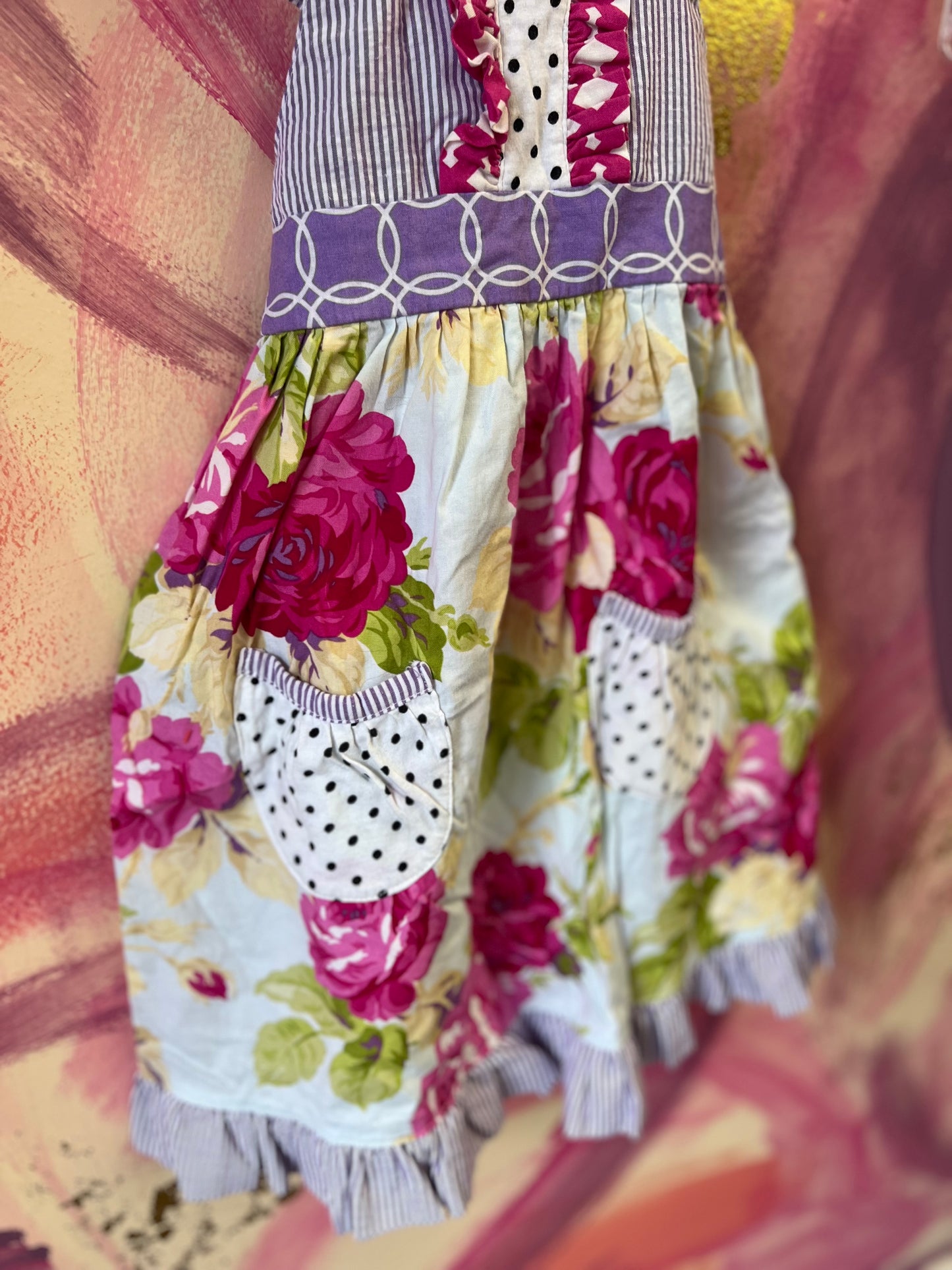 (Size 4-5) Purple Floral Dress