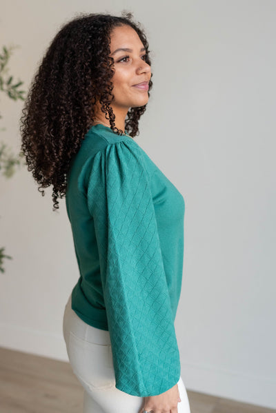 Felicity Green Textured Sweater