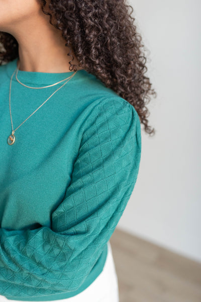 Felicity Green Textured Sweater