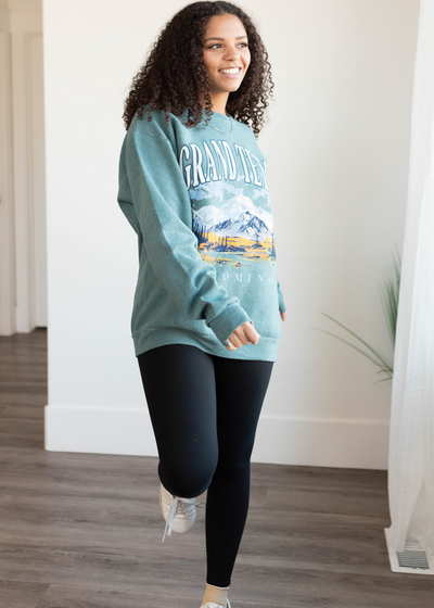 Long seeve Grand Tenton graphic sweatshirt