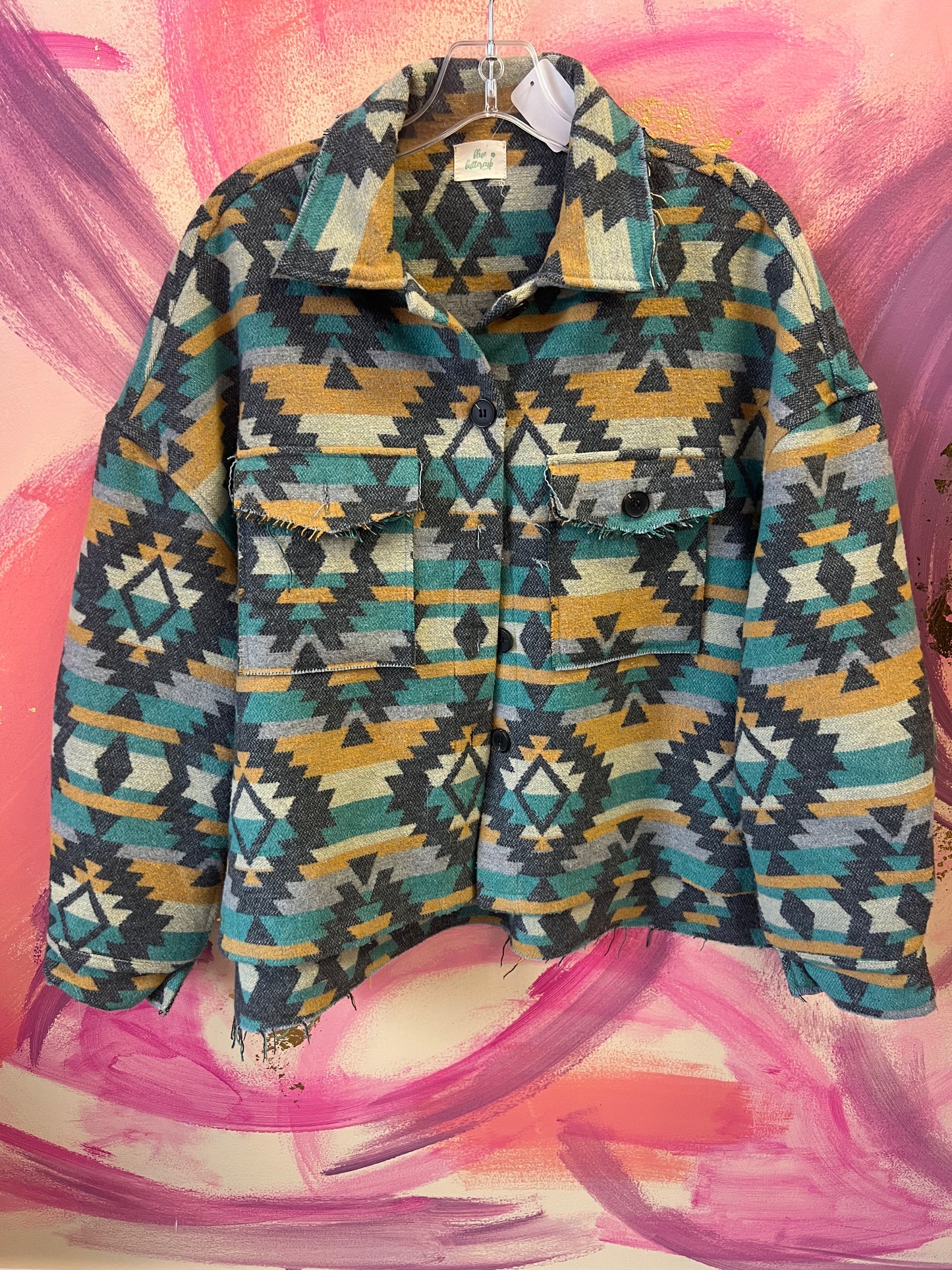 (Large) Aztec Crop Jacket