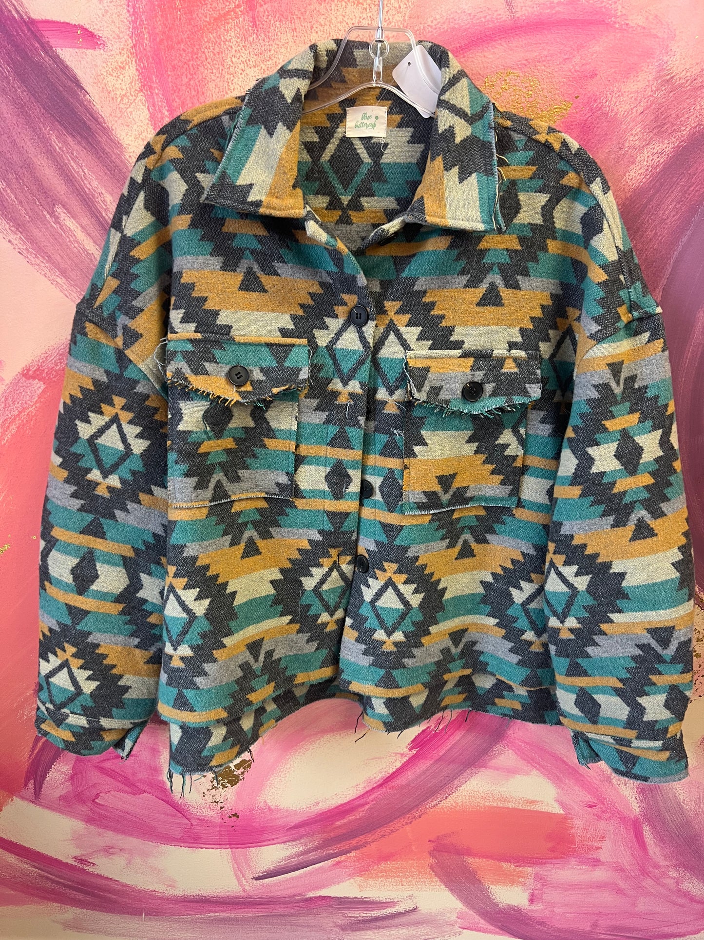 (Large) Aztec Crop Jacket