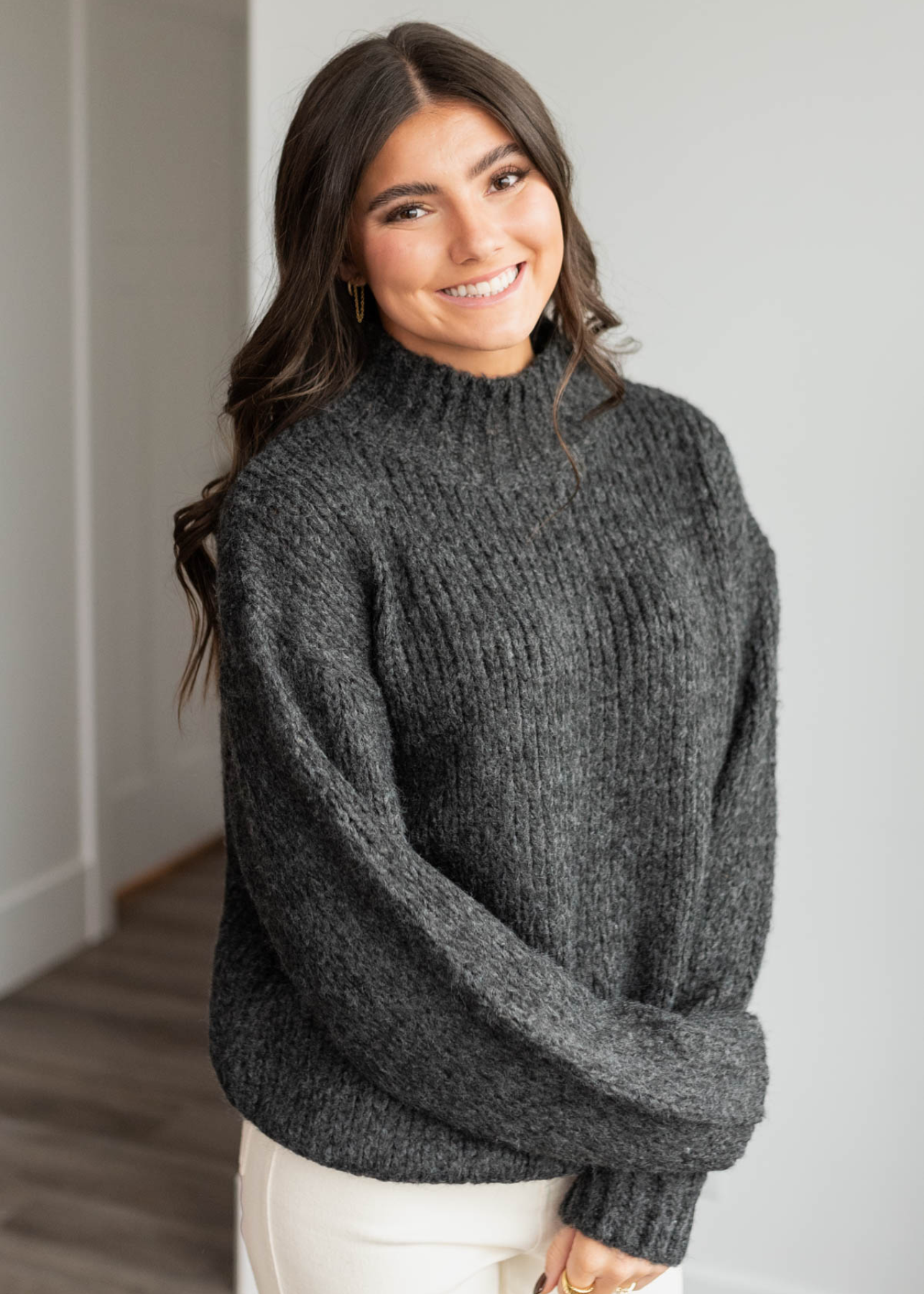 Janalyn Black Knit Sweater