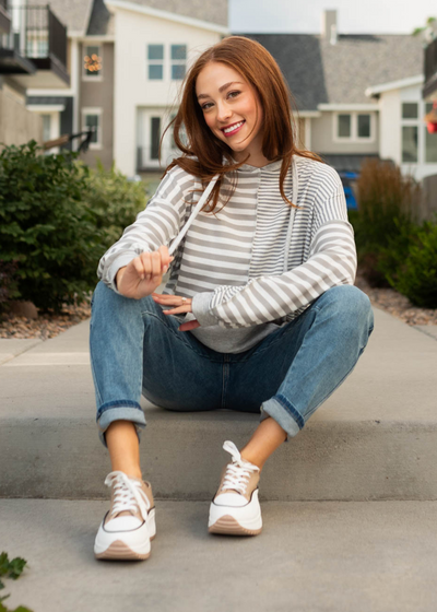 Heather grey hoodie