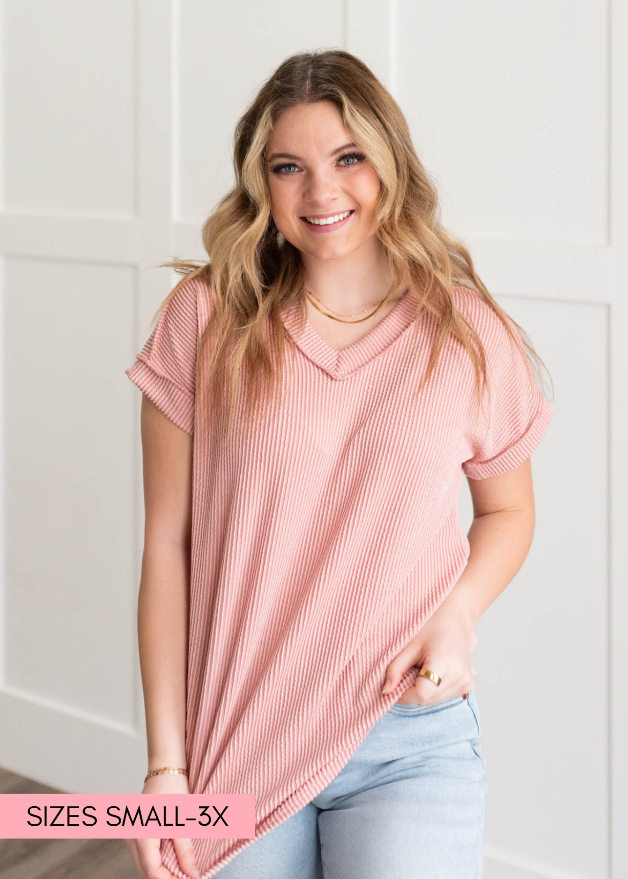 Liliana Mauve Ribbed Top