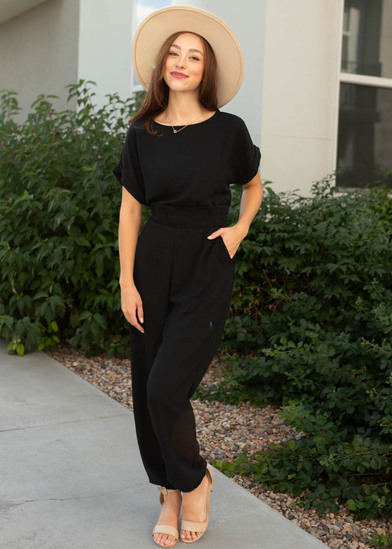 Black jumpsuit