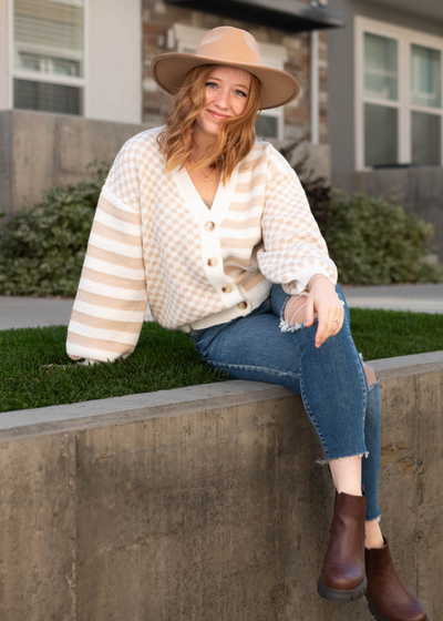 Taupe cardigan