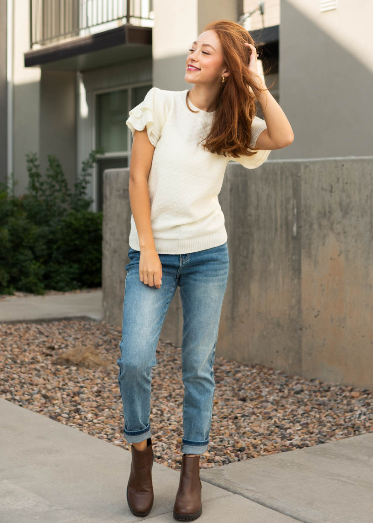 Ivory sweater top