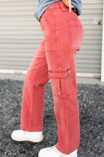 Mineral red cargo jeans