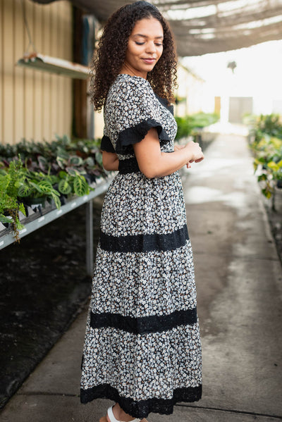 Mylah Black Floral Dress